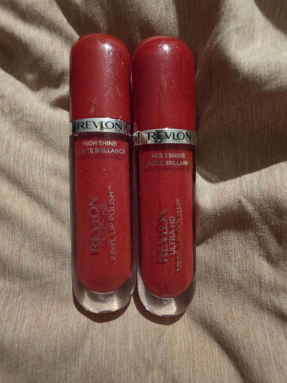 Revlon High Shine Vinyl Lip Polish Duo - Bold Red
